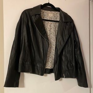 A New Day faux leather black Moto jacket